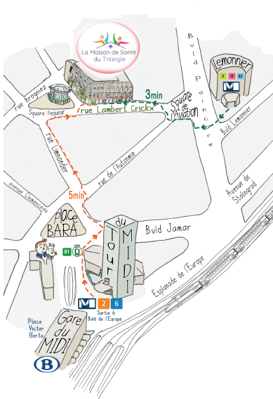 PLAN de quartier - maison médicale du triangle